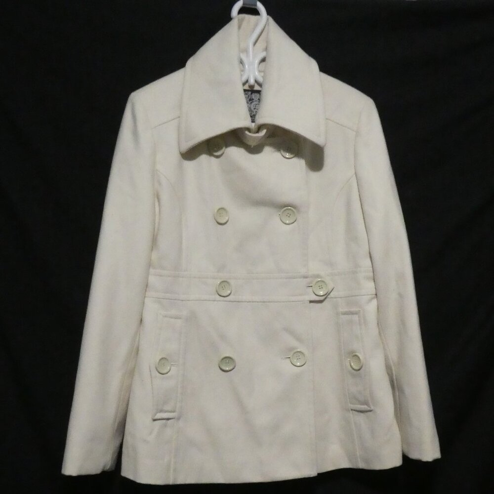 ESPRIT | large | Ivory Pea Coat | Dry Clean Only
